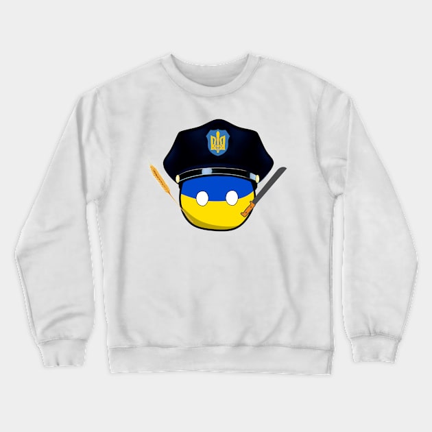 Countryballs Ukraineball Crewneck Sweatshirt by photographer1